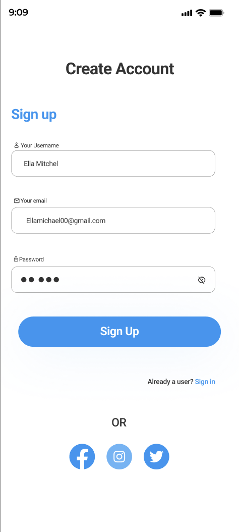 Sign Up